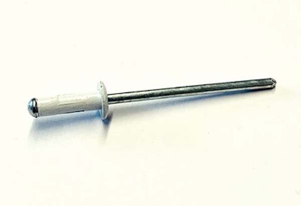 4.8mm X 15mm MULTIGRIP RIVET Aluminium Body / Steel Stem (4.5mm-11mm GRIP RANGE) **WHITE** 